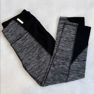 Gray and Black Capri leggings